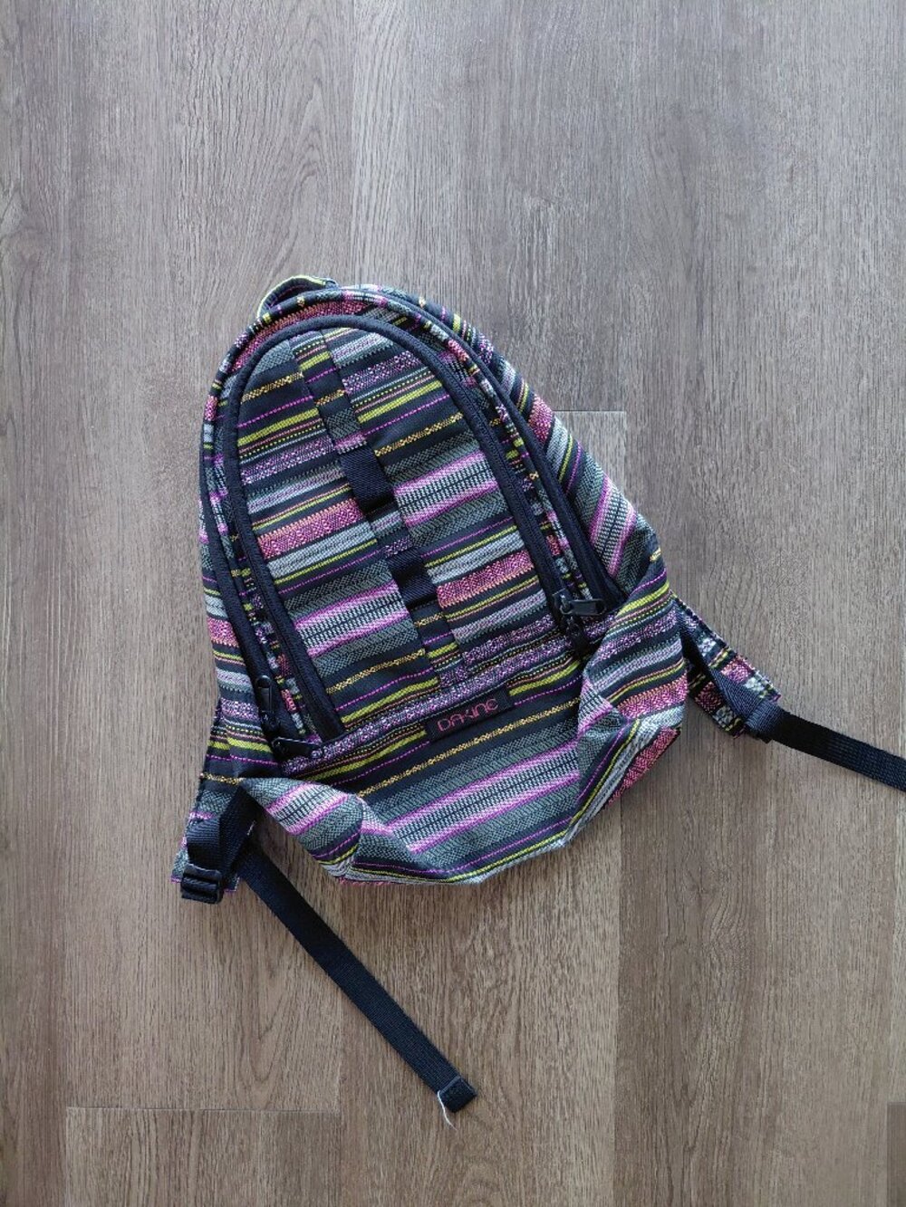 Dakine Multicolor Stripe Hiking Backpack | Vintage Y2K | Aesthetic Outdoor Bag